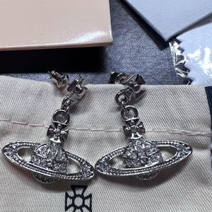 Vivienne Westwood sliver lucrece earrings